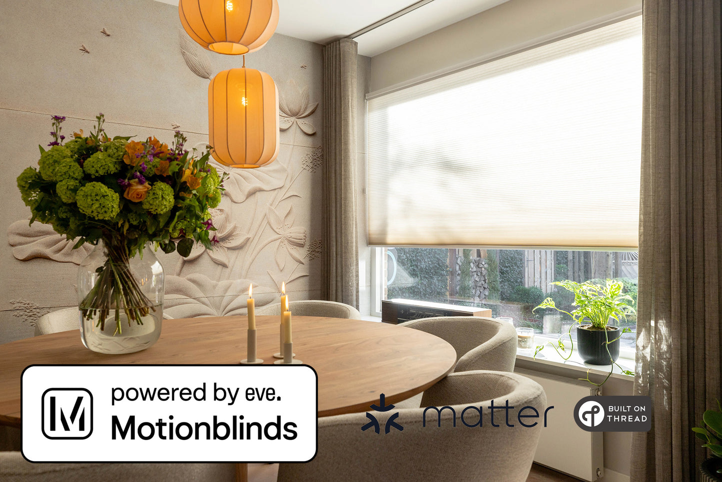 Freihängendes Plissee – Manuell, motorisiert oder Smart Home kompatibel