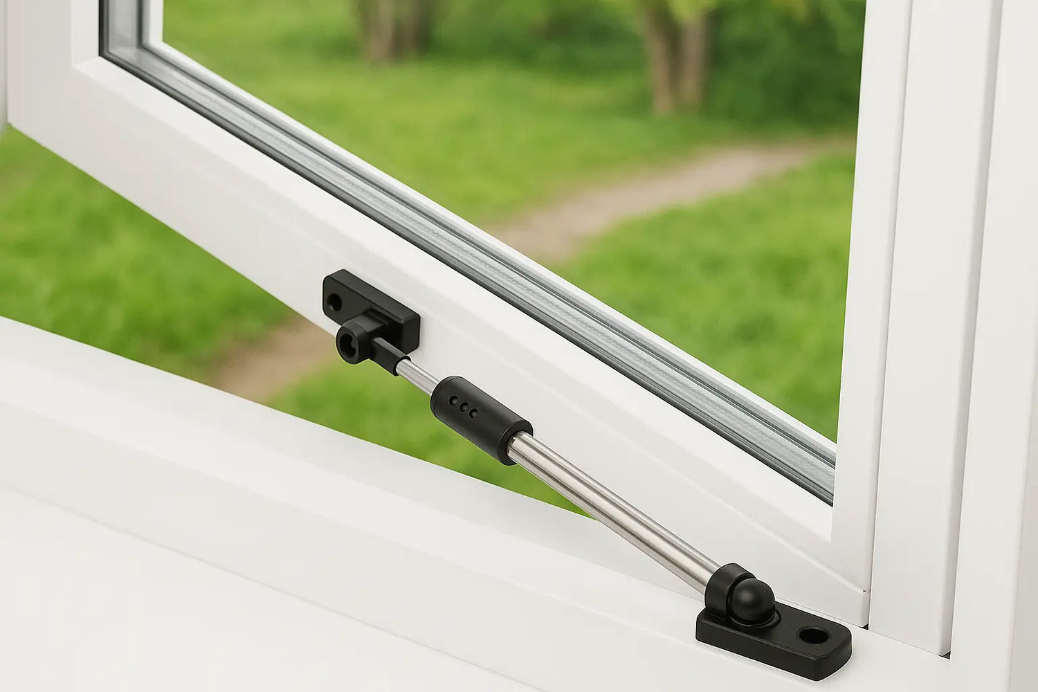 Naar buiten draaiend raam