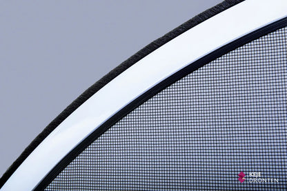 Detailbeeld van de klemhor bijzondere vormen bij een rond raam