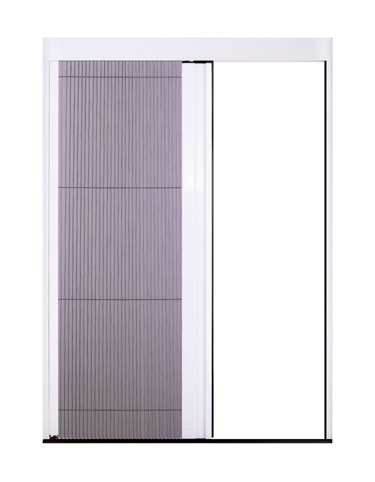 Micro 13 plisséhordeur geopend aan de rechterkant