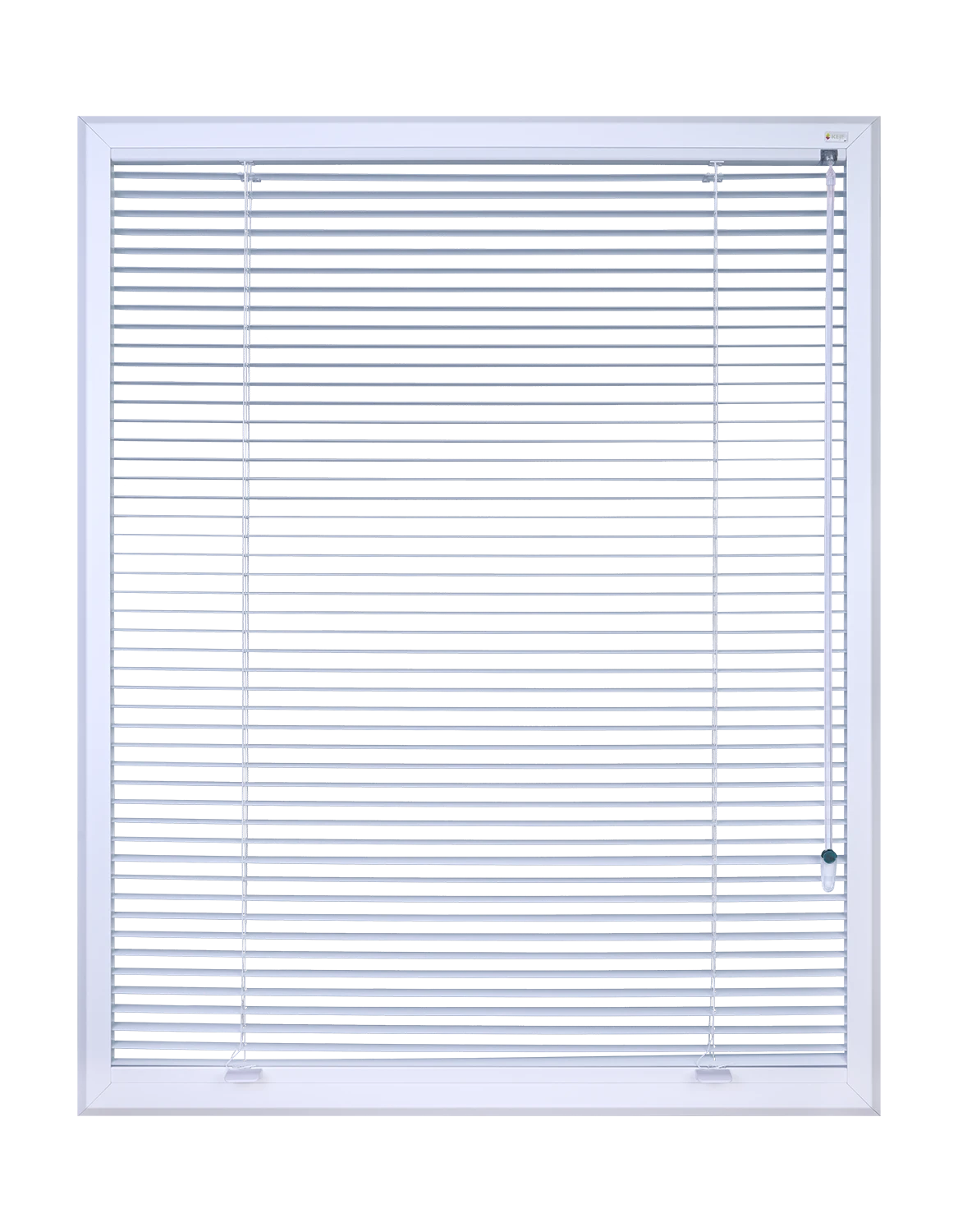 Latende gesloten doorzichtige jalouzie