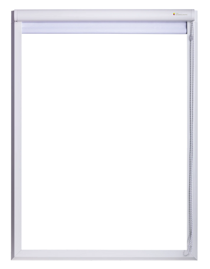 Rolgordijn in frame volledig geopend