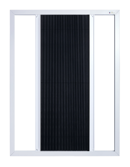 Vaste deurhor Plissé, aan beide zijden geopend