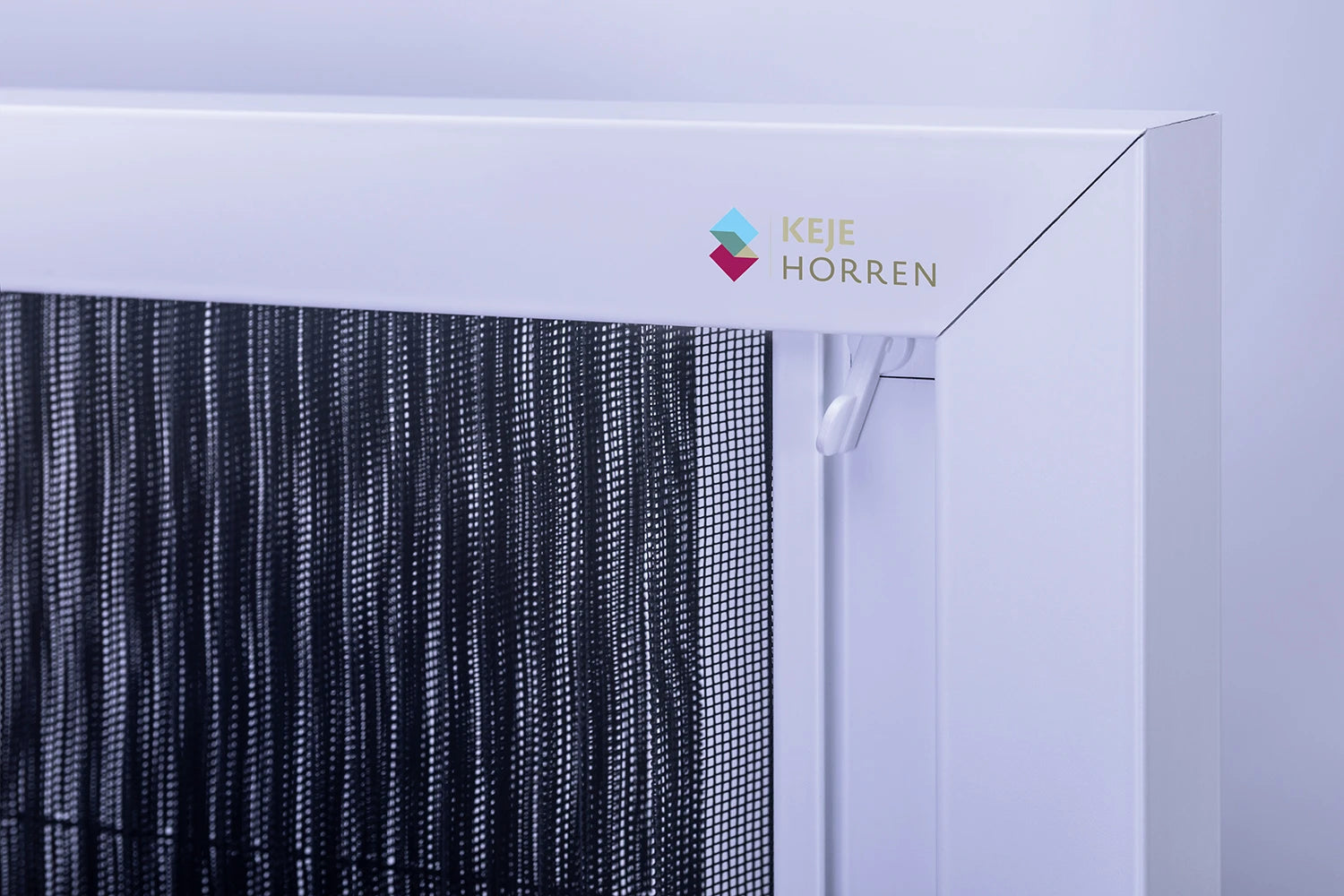 Detailbeeld Vaste Deurhor Plissé - Rem en trekbalk