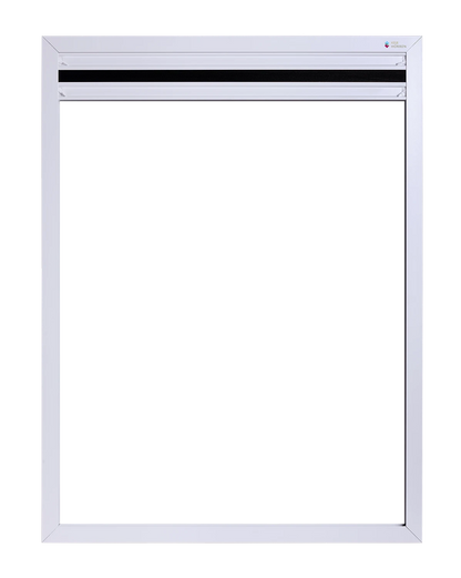 Vaste Raamhor Plissé volledig geopend