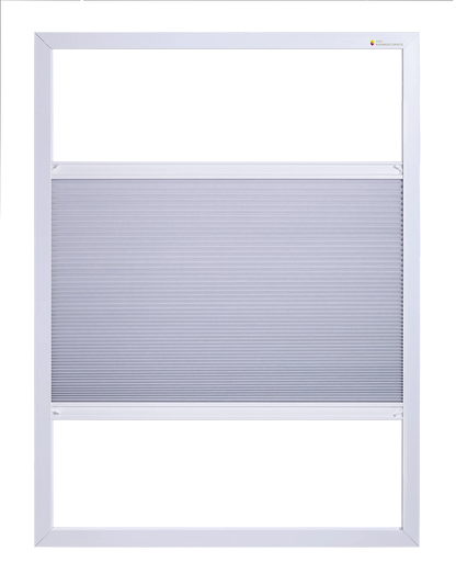 Vaste Raamplissé boven en onder halfopen