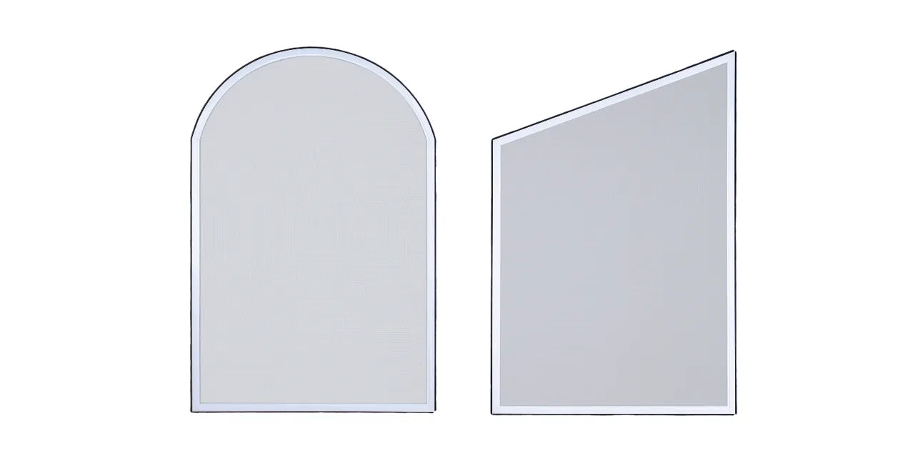 Klemhor Bijzondere vormen Toograam (links) en Schuin raam (rechts)