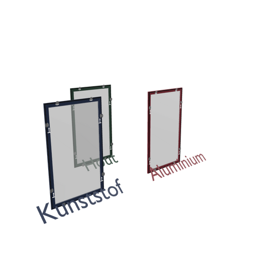 3D Model Klemhorren voor kunststof, hout en aluminium kozijn