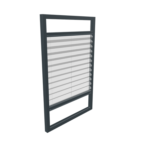 3D Model Vaste Raamhor Plissé RAL7016 Antracietgrijs
