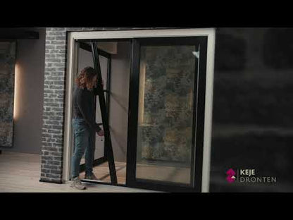 Prächtige Plissee-Fliegengittertür
